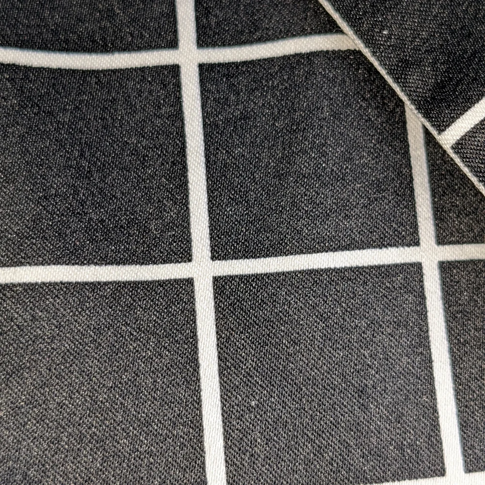 ☀️Forever 21 plaid blazer jacket Small black White checks geometric - Picture 11 of 16